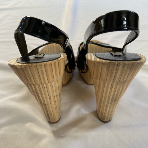 Miu Miu Patent Leather Wood Heels - Picture 7 of 14